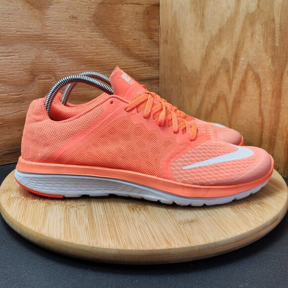 Nike Womens FS Lite 3 Neon Orange Running Shoes Sneakers Size 10 - Picture 1 of 9